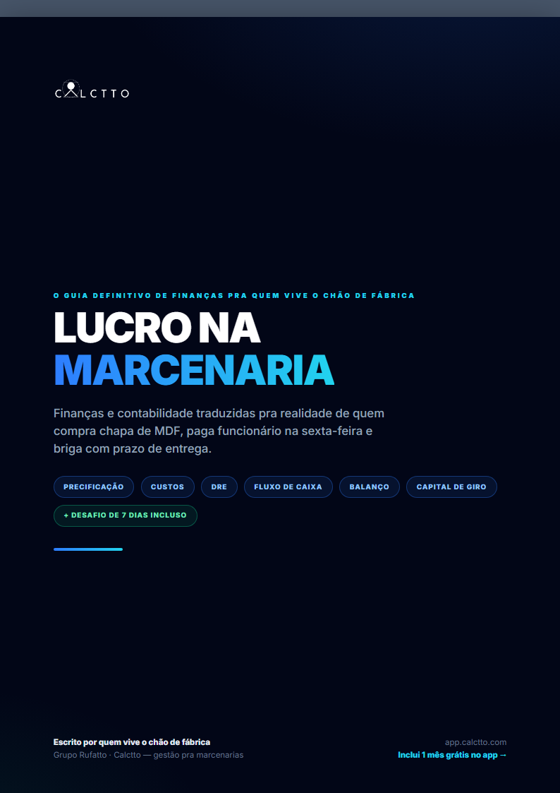 Capa do guia Lucro na Marcenaria