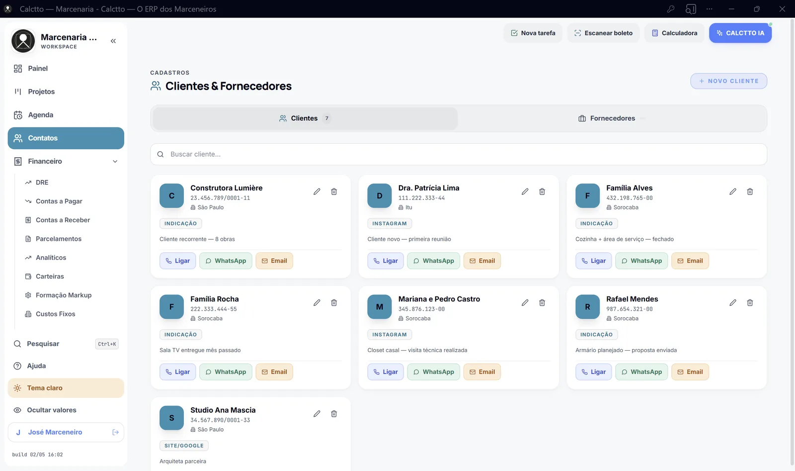 CRM de clientes